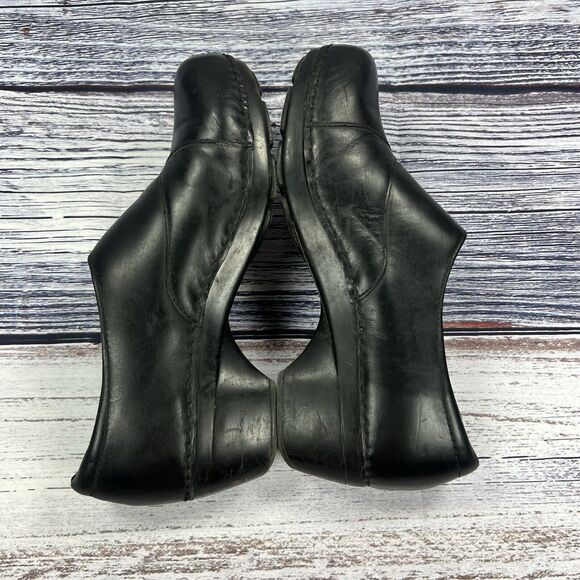 Dansko Stacie Black Leather Comfort Clogs, Women’s Size 11 - Picture 6 of 8